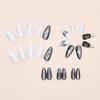 24pcs Long Almond Fake Nails French Nail Tips Manicure Press On Nails  DIY