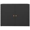 VidaXL Garden Storage Cabinet Black 100x55.5x80 Cm Woven Resin 319868
