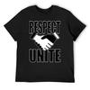 RESPECT AND UNITE T-Shirt Cute Tops Vintage T Shirts Oversize T-shirts Man Men Workout Shirt