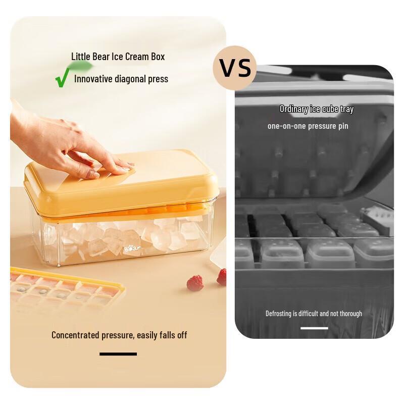 

Bear Double-Layer Ice Cube Tray & Storage Box