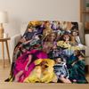 Fashion Pop Music Beyonce Art Flannel Blanket,Cozy Soft Throw Blanket for Home Bedroom Bed Sofa Picnic Office Cover Gift Kid
