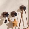 Saugnapfhaken Ohne Bohren Abnehmbare Wandhaken Starker Halt Haken im Retro-Stil für Mäntel Handtücher Bademäntel