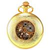 A95D-2X Luxury Golden Luminous Mechanical Pocket Watch