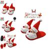 Christmas-themed Fuzzy Slippers For Kids And Women With Memory Foam And Anti-slip Sole