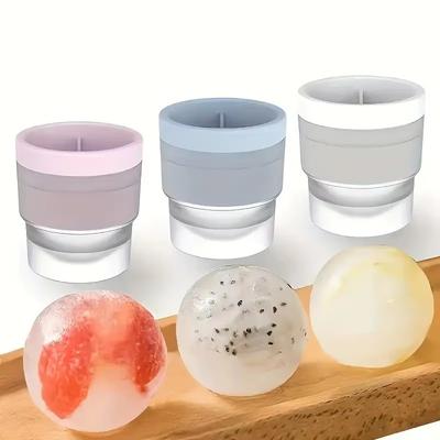 Silicone Ice Ball Mold Maker DIY Whiskey Ice Ball Making Mould Jelly Cocktail Drink Ice Hockey Making Mold Bar Kitchen Tools