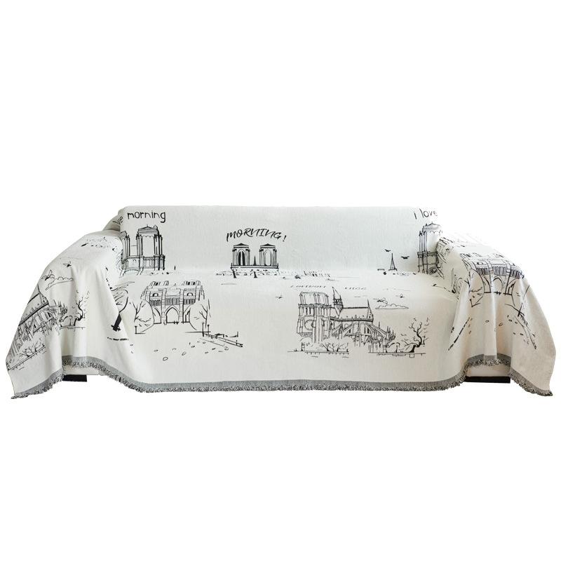 Neslystantis Visų sezonų Universalus Katės Draskymo Sofos Rankšluostis, Aukštos klasės Pilnas Užvalkalas, Vieno gabalo Aukštos klasės ir Lengvos prabangos Šenilinė Užvalkalo Antklodė