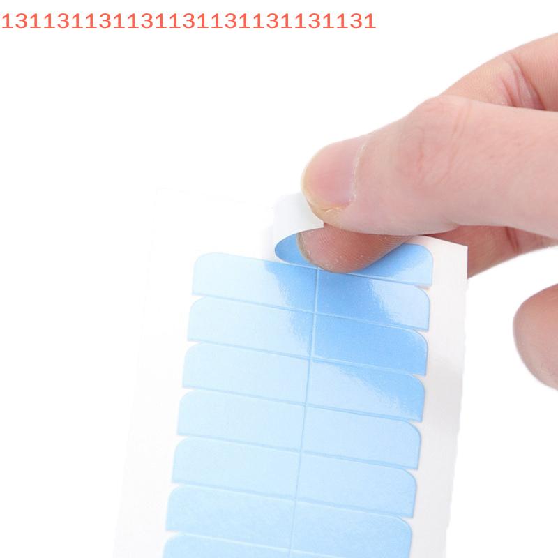 60Pcs Hair Extension Tape Tabs Scraper Replacement Double Sided Adhesive Strong Waterproof Traceless For Extension Toupee