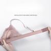 Sexy French Ultra-thin Bra Transparent Hollowed-out Hot Backless Anti-protrusion Rabbit Cup Lace Underwear