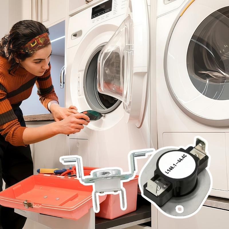 Universelles Wäschetrockner Thermosicherungs-Kit Mit Hochtemperaturschaltern 279973 Elektrischer Trockner Ersatzsicherung Trocknerteile Einfach zu Bedienen