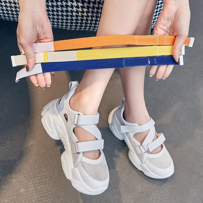 Sandals trendy women summer new thick-soled muffin casual hollow sports style sandals women