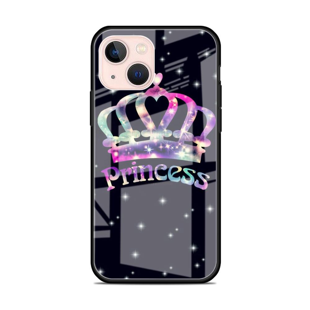 Glass Case For Apple iPhone 14 13 11 12 Pro 7 XR X XS Max 8 6 6s Plus SE 2022 13Pro Tempered Phone Tampa Cute Mom Queen Princess