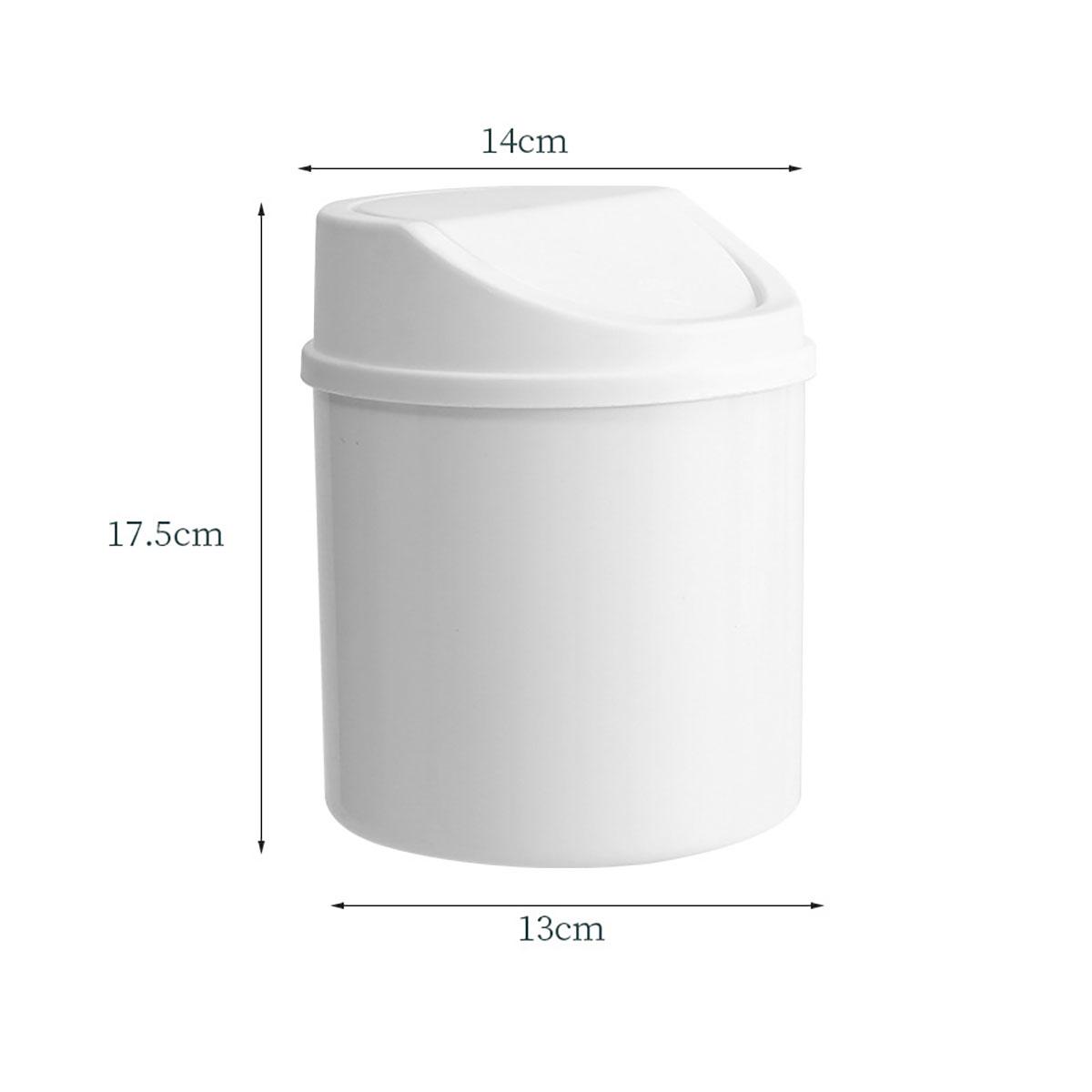 

Мини-настольный контейнер для мусора, небольшой мусорный бак, труба с крышкой, мусорный бак для спальни, мусорный бак, чистое рабочее место, ящик для хранения, домашний стол белый