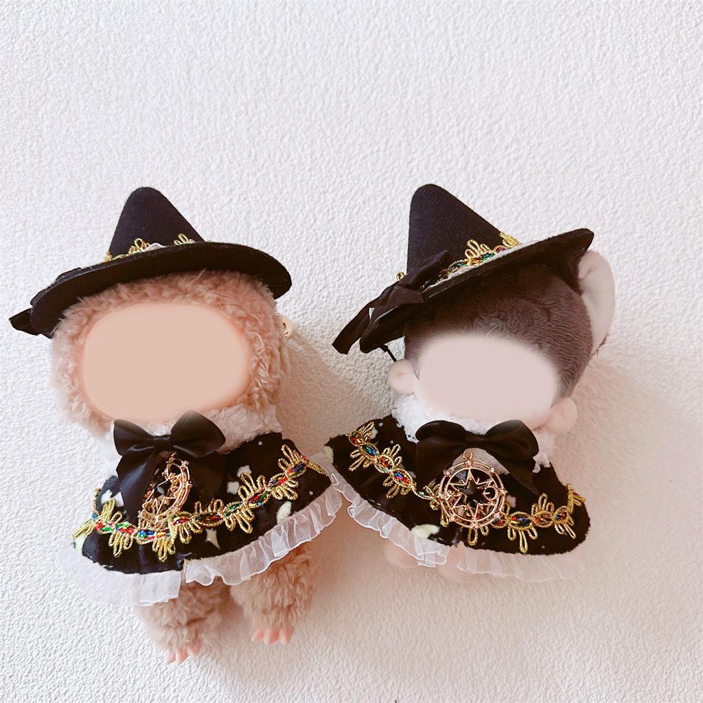 Clothes + Hat + Scarf 15cm Pendant Doll Clothes Doll Accessories (doll Not Included)