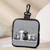 NEW Mini Cute Cat Coin Purse Water-resistant PVC Zippered Wallet Lightweight Portable Storage Bag Friends Gift
