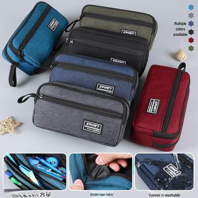 Multi-Layer Waterproof Pencil Case for Students - Large Capacity Stationery Bag