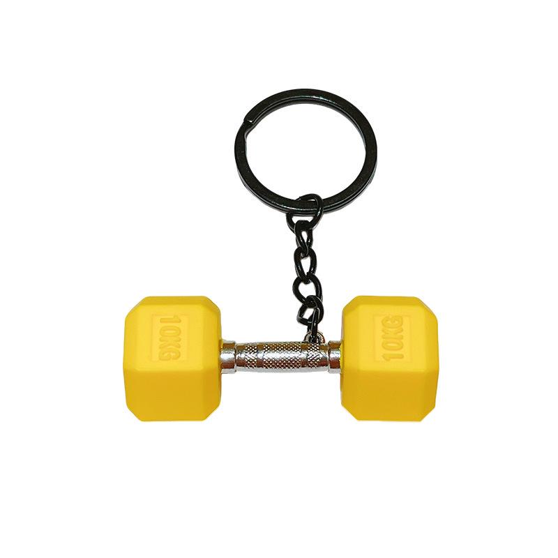 High-Grade Mini Fitness Equipment Keychain Charms & Ornaments