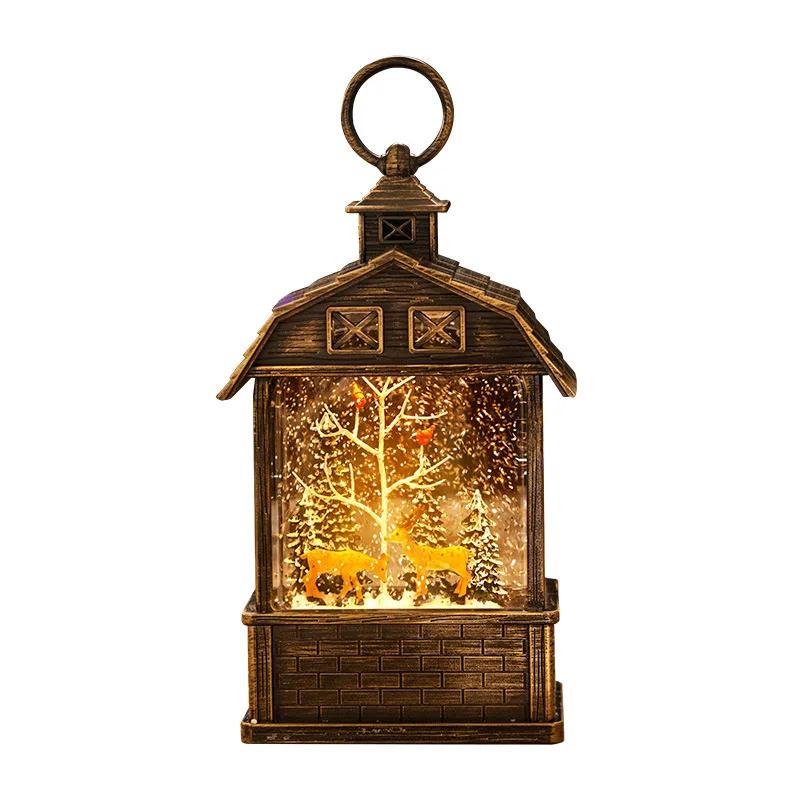 Ajunul Crăciunului Hambar Cutie muzicală Casa Moș Crăciun Cadouri aniversare pentru copii Cutie muzicală Minge de cristal