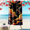Colorful Night Sky with Clouds and Stars Beach Towel Quick-drying for Travel Outdoor Sports Jogging Beach and Swimming