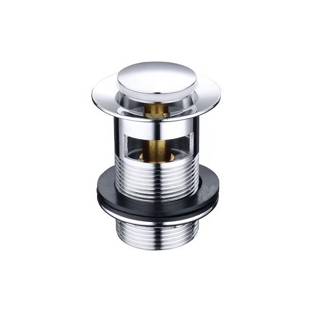 Factory Direct Sales Basin Sink Pop up Waste Bath Wash Basin Sink Click Waste for Bathroom (Silver,Brass) серебряный