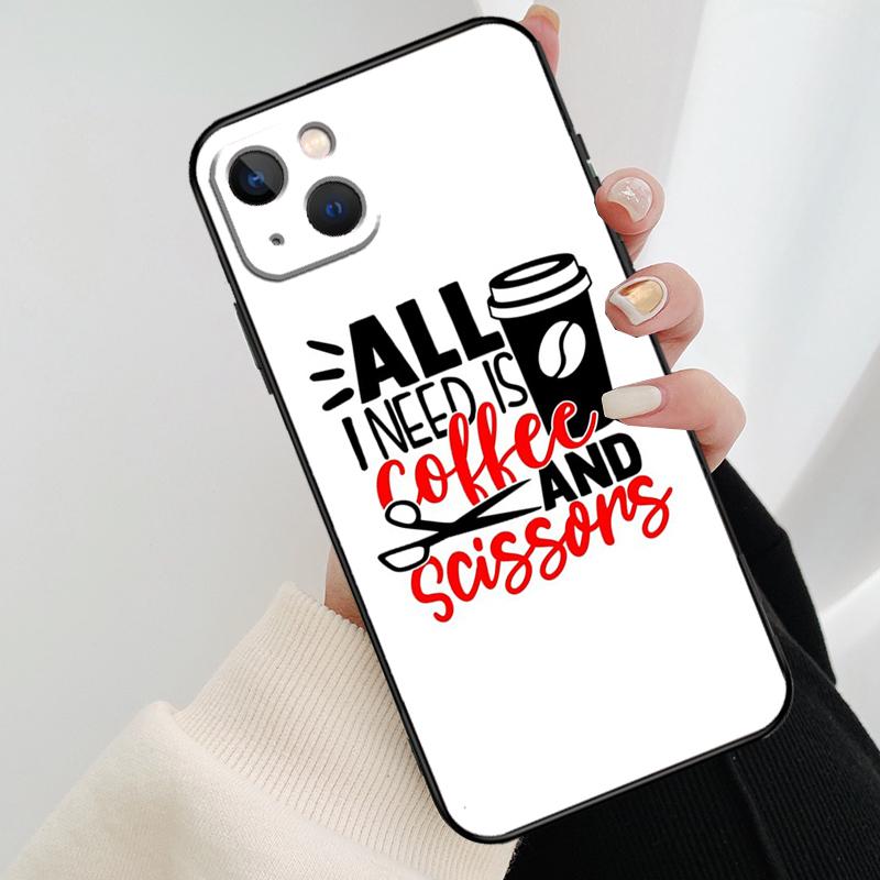 Hair Stylist Hairdresser Phone Case For iPhone 13 12 11 14 15 16 Pro Max Mini X XS Max XR Plus Case Back Cover
