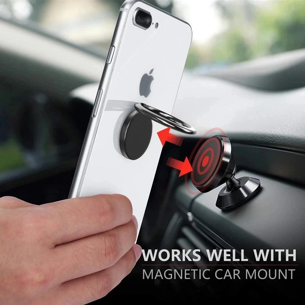 Universal Finger Ring Mobile Phone Holder for Xiaomi Huawei Iphone 14 8 Adhesive 360 Rotatable Holder Stand Lazy Desktop Bracket
