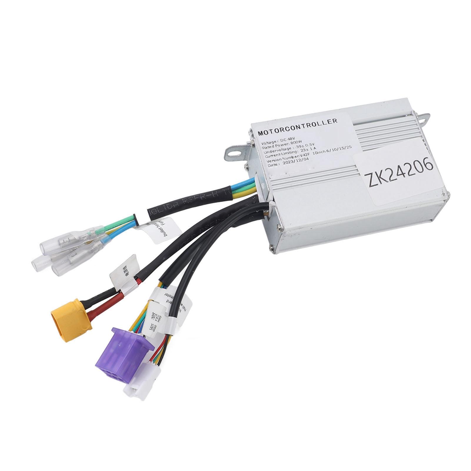 48V 800W Electric Scooter Controller Excellent Heat Dissipation Sensitive Motor Speed Regulator for Electric Scooter