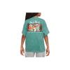 Nike Sportswear Printed Anime Round Neck Short Sleeve T-Shirt Kids Tops Green FV5416361