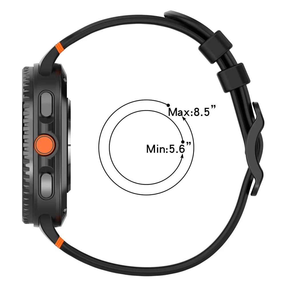 Silicone Strap For Samsung Galaxy Watch 8 40mm/44mm Watchband Adjustable Wristband Galaxy Watch 8 Classic Accessories