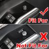 Ruihe 4pc Carbon Fiber Color Automobile Door Window Control Panel Cover Trim Fit for Toyota Highlander 2020 2021 2022 2023 2024 2025 North American