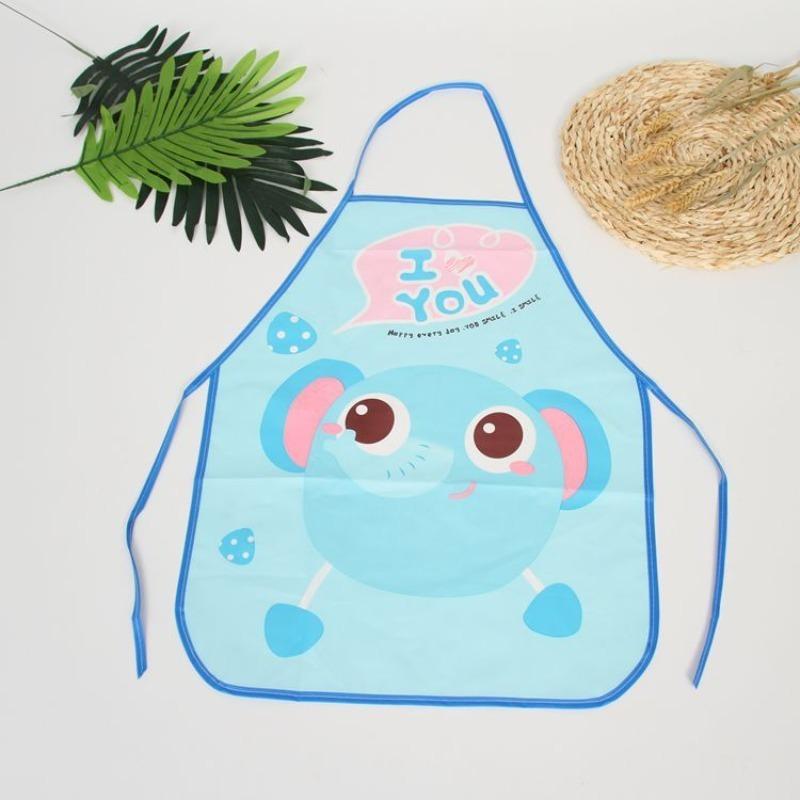 1-10Pairs Children’s Waterproof Sleeve Apron CartoonDesignEVA Bib Lightweight Anti-Stain for Eating and Drawing Baby Craft Apron