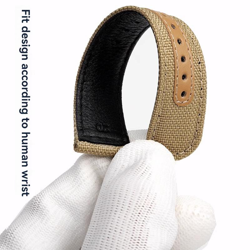 Per Cinturino Orologio in Tela di Nylon Serie Citizen FF Pilot CA4500/4503/4505 Cinturino IWC Mark 18 Cinturino Hamilton Kaki Field 20mm 21mm 22mm