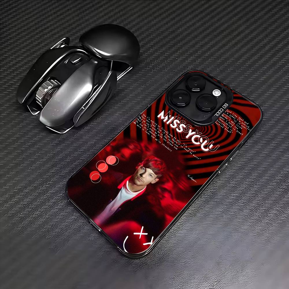 L-Louis T-Tomlinson Singer Colorful Silver Back Phone Case For IPhone 17 16 15 14 13 12 11 Plus Pro Max Plus