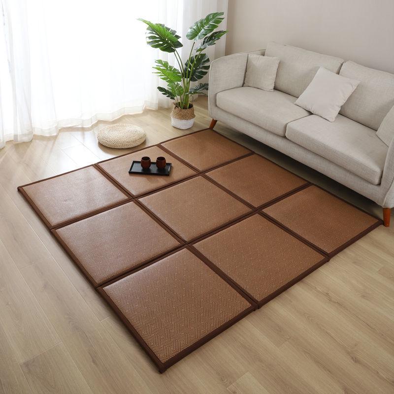 Japanese Rattan Tatami Cool Mat: Summer Crawling and Floor Mat for Kids - Ideal for Living Room, Balcony, Bedroom