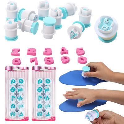10 STÜCKE/Set Zahlenförmig Backen Handgemacht DIY Kunststoff Backen Gebäckform Keks Fondant Kuchen Dekorationen Nützliche Küchenwerkzeuge ZYF