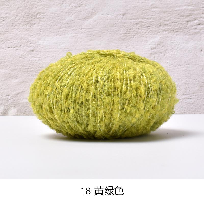 50g/roll Blended Coil Yarn Teddy Roll Yarn Soft Knitted Crochet Dyeing Yarns DIY Hand Knitted Crochet Knitted Sweater Hat Doll
