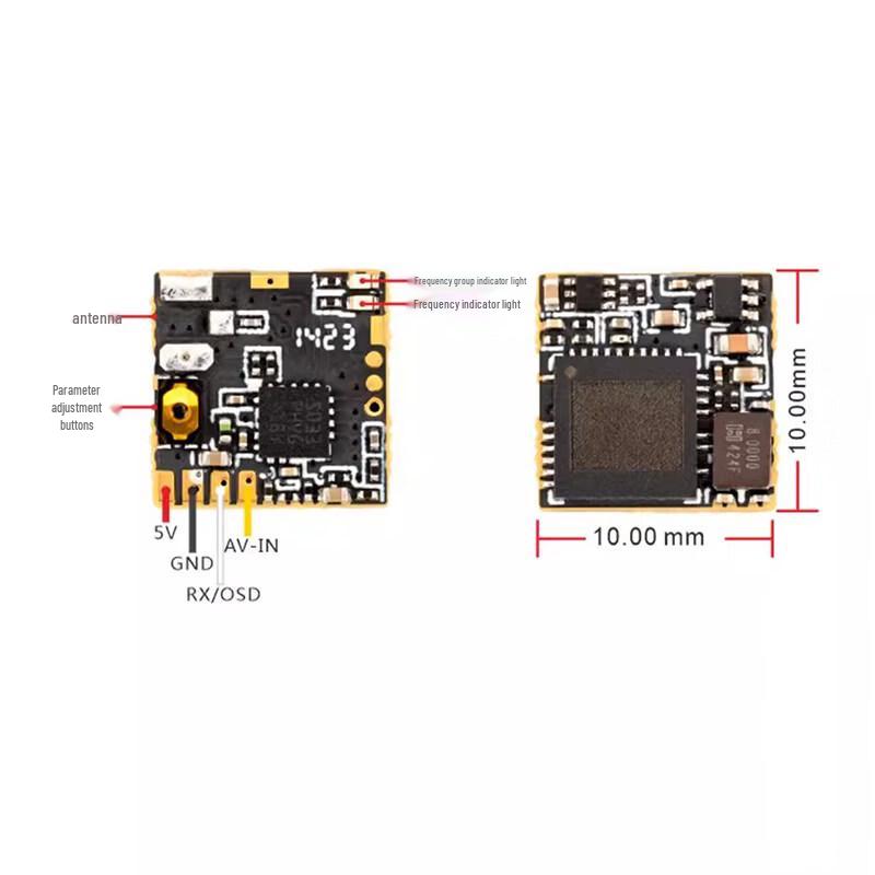PandaRC Nano25 5.8G 25mW Ultra-Small FPV VTX