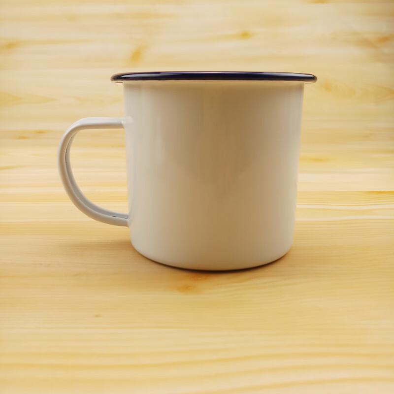 OLOEY Retro Enamel Mug with Lid