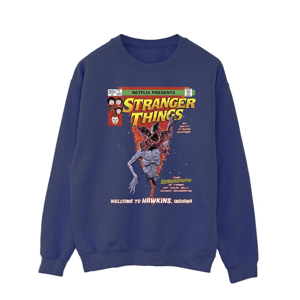Netflix Mens Stranger Things Comic Cover Sweatshirt