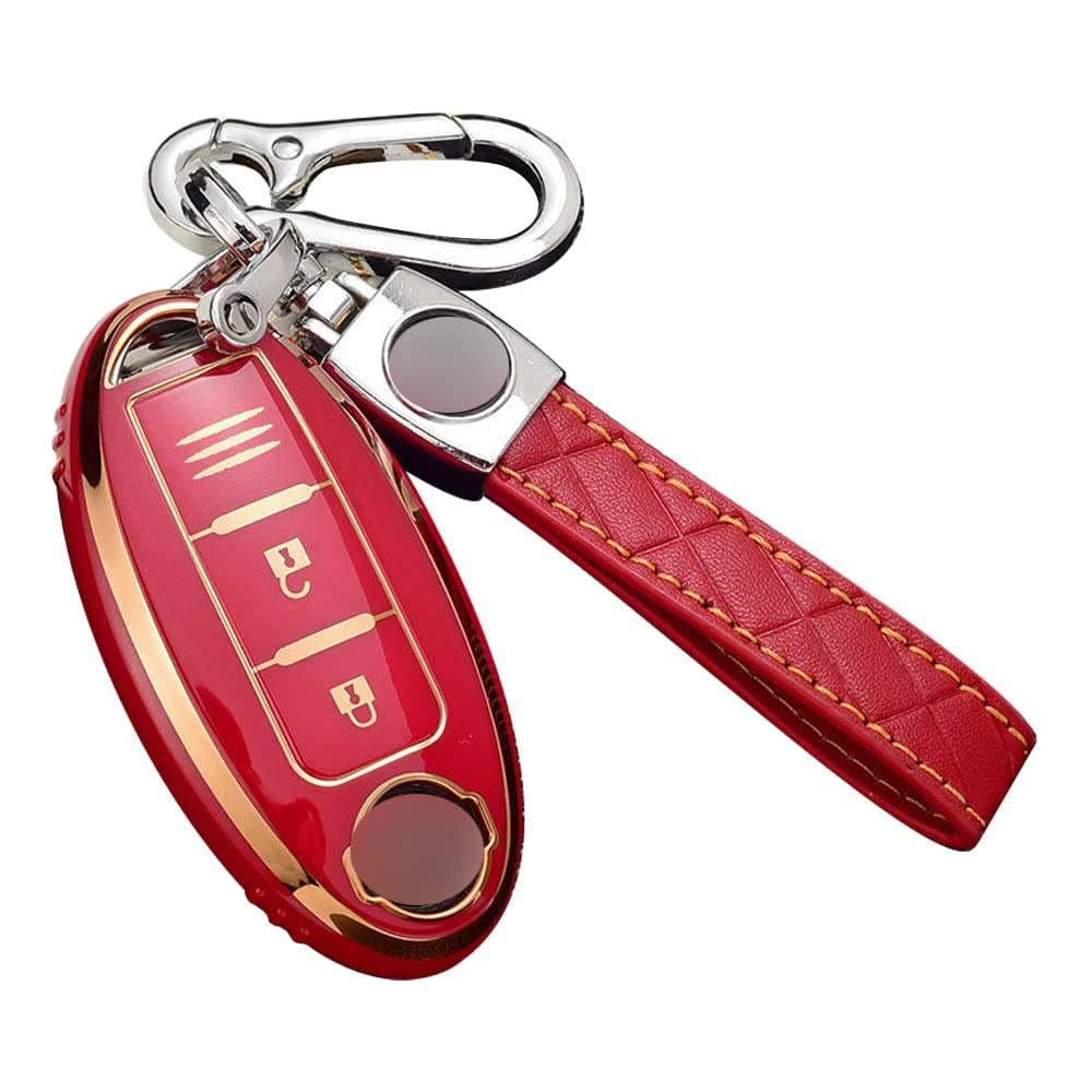 LETINGFAR Key Case for Nissan, Smart Key Case, Key Cover, TPU, JB 3 Buttons,