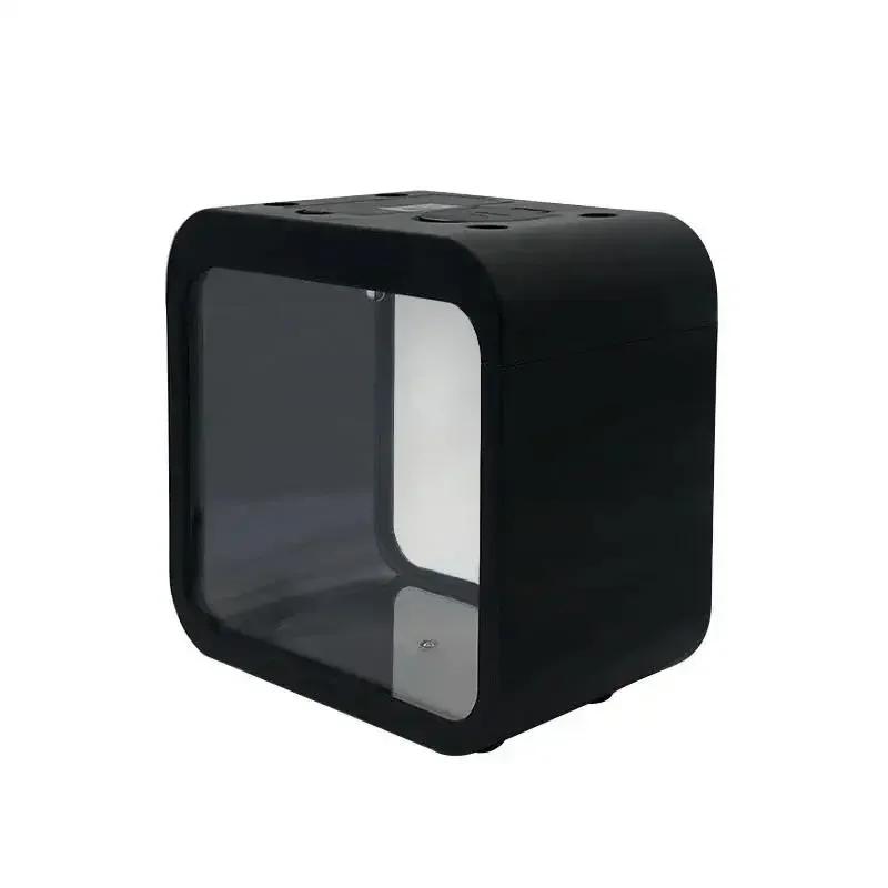 Kreatywne akwarium Przezroczyste małe akwarium LED Światło Betta Hodowla Box Złota rybka Mini akwarium Klocki budowlane Izolacja Box