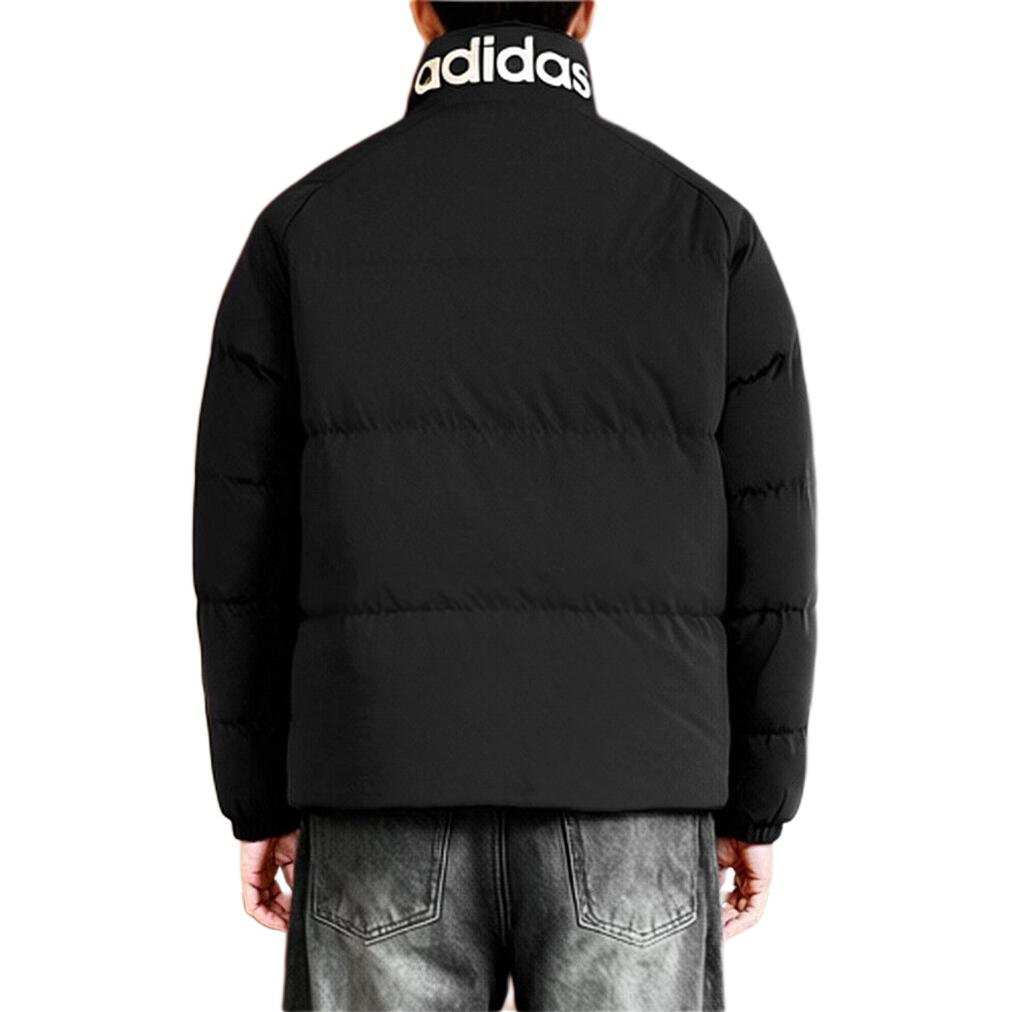 adidas Down Jackets Men's Black Stand Collar Moderate KC4635