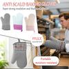 Personalized Custom Embroidered Name Silicone Oven Gloves, Scald-proof Kitchen Gloves Suitable For Baking, Grilling, And Microwave Cooking (one Glove)