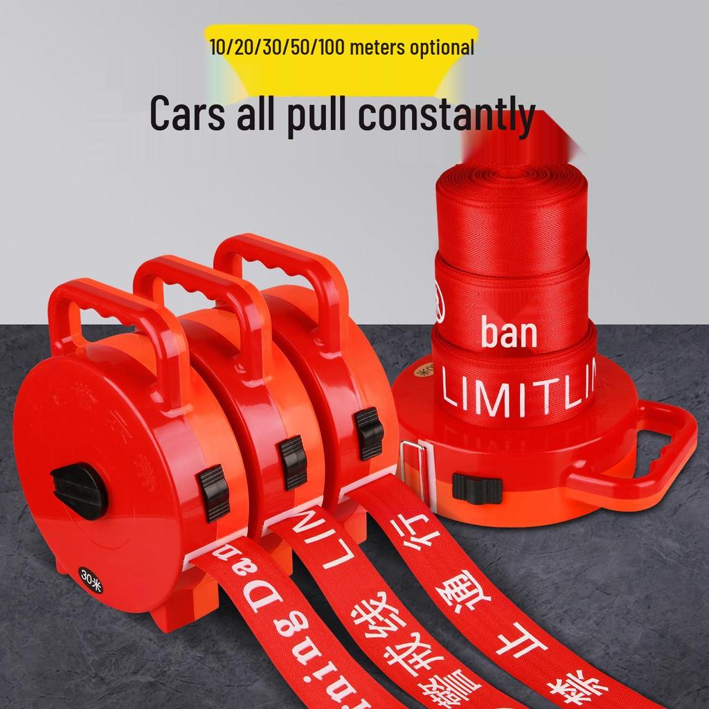 Handheld Retractable Construction Safety Tape: No Entry Isolation Belt