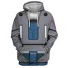 Men's 3D Robot Print Hoodie Red/Blue Cartoon Streetwear Sweatshirt Cotton Blend Pullover for Teen Boys