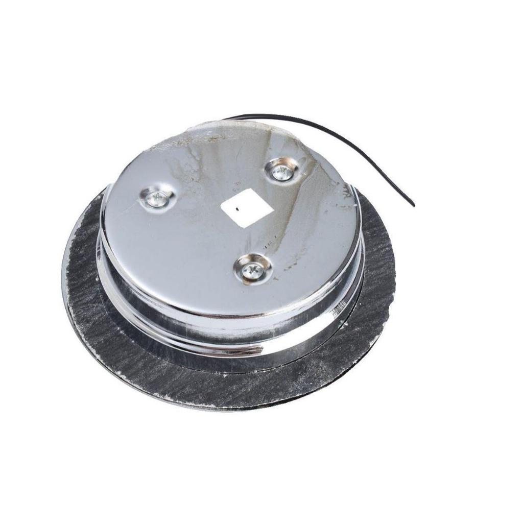 Universal High Brightness LED Tail, Brake, Reverse, and Turn Signal Light for 12V-24V CIMC Trucks, Chrome-Plated Metal