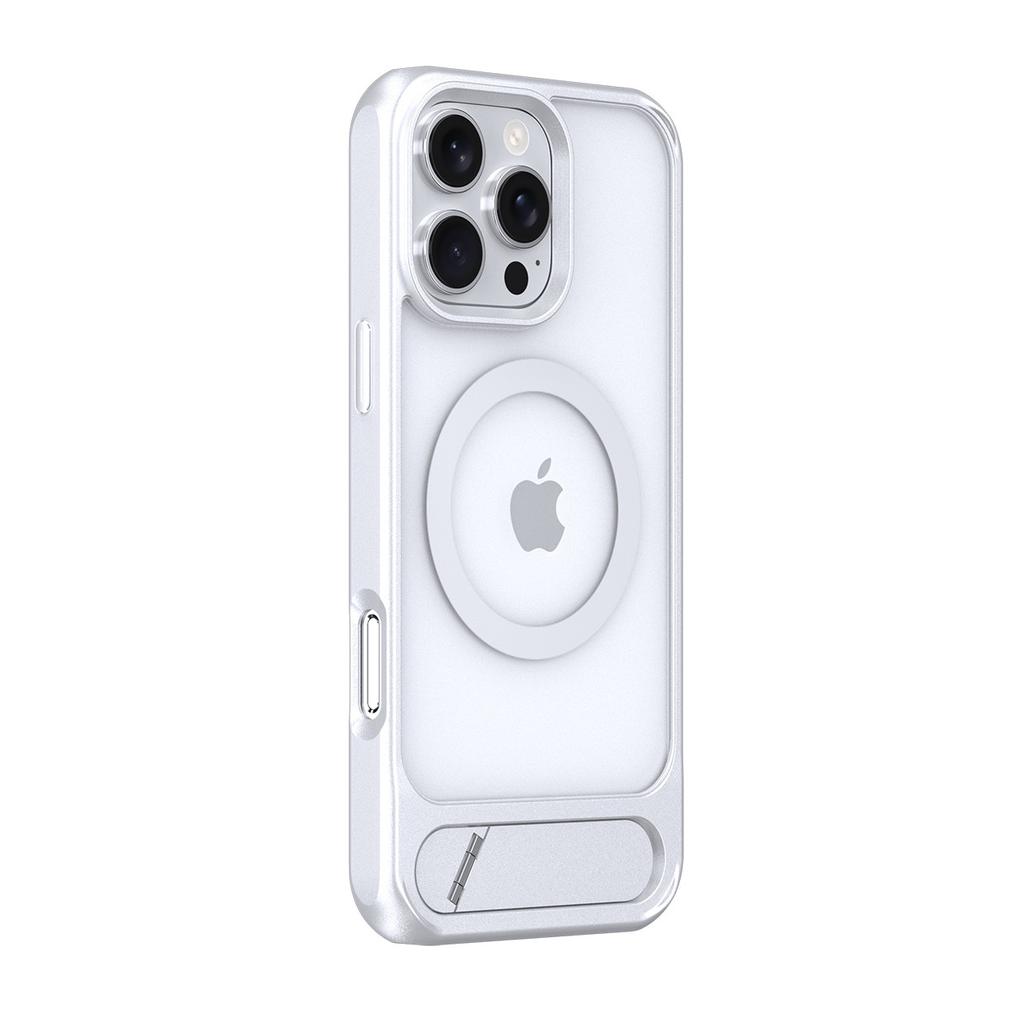 For IPhone 16 Promax Skin Magnetic Phone Case for Apple 15 Diagonal Stand Phone Case