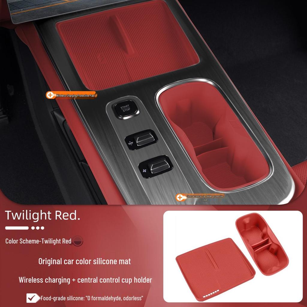 Anti-Slip Shock-Absorbing Cup Holder and Coaster for Xiaomi SU7 Console