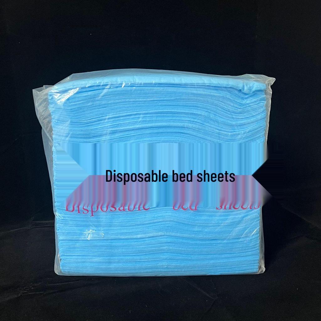 100 Disposable Waterproof, Oil-proof Bed Sheets with Hole for Massage Tables - Thicker, Breathable Non-woven Fabric for Salons