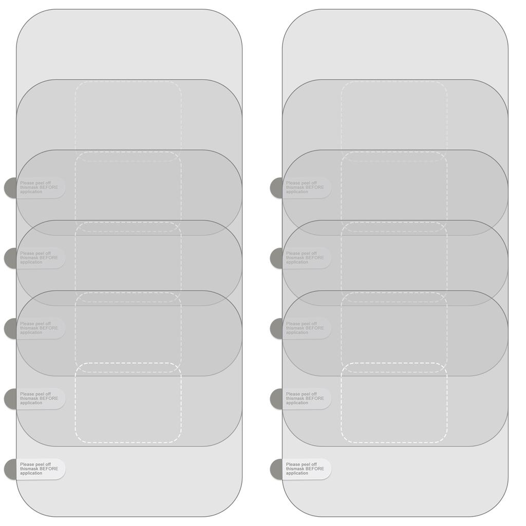 Einfach zu installierende elektrostatische Windschutzscheibenfolie zur Befestigung von Dashcam-Aufklebern, verhindert Verrutschen und Kratzer, hitzebeständig, 10 Stück
