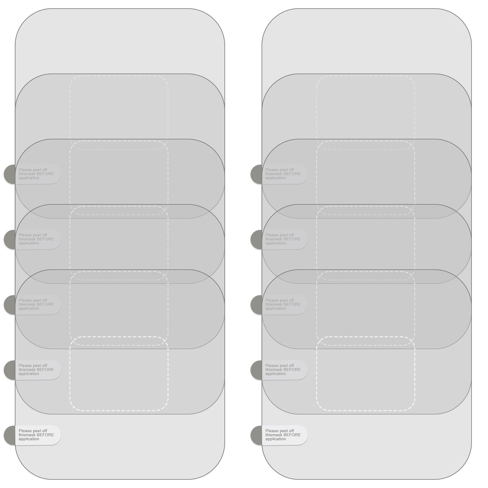 

Электростатическая пленка для лобового стекла для видеорегистратора, устойчивая к царапинам, прозрачные наклейки для крепления, простая установка, 10 шт. C